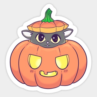 Cat-O-Lantern Sticker